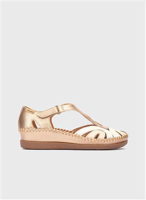 Pikolinos Sandales CADAQUES femme or et bronze