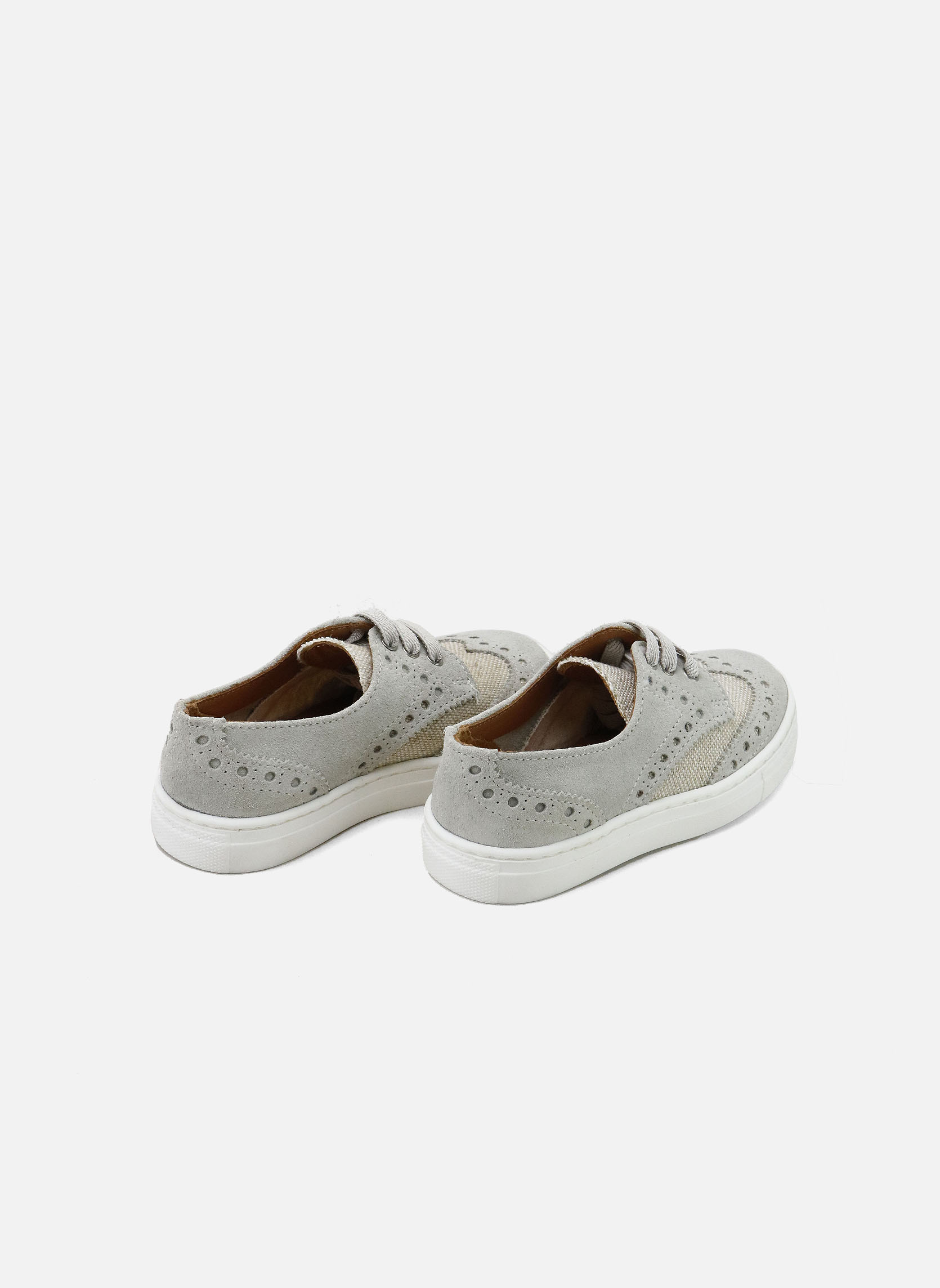 Baskets basses Baskets cuir 8309Y-VELOUR-PERLINE Gris garçon gris Eli 1957 Baskets basses Baskets cuir 8309Y-VELOUR-PERLINE Gris garçon gris Gris