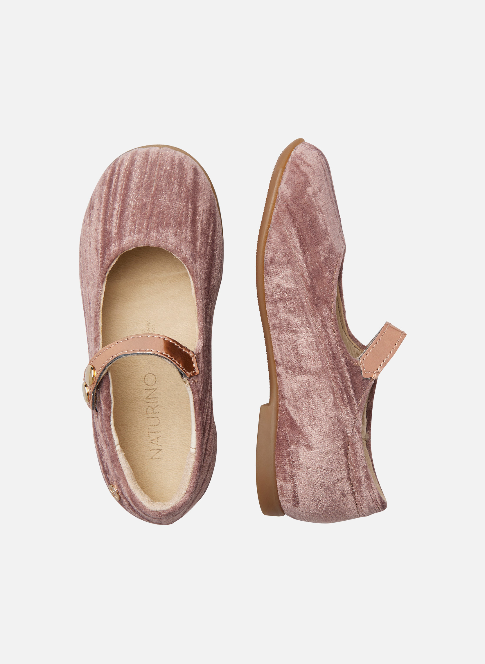 Ballerines Ballerines OVINDOLI Noir- fille rose Naturino Ballerines Ballerines OVINDOLI Noir- fille rose Rose clair