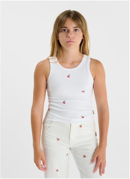 Le temps des cerises Débardeurs Debardeur VARALAGI White fille blanc