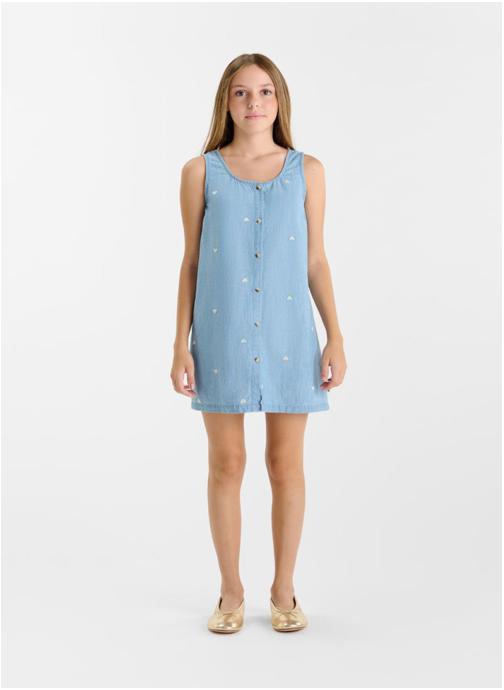 Le temps des cerises Robes Robe droite LISSAGI Blue fille bleu