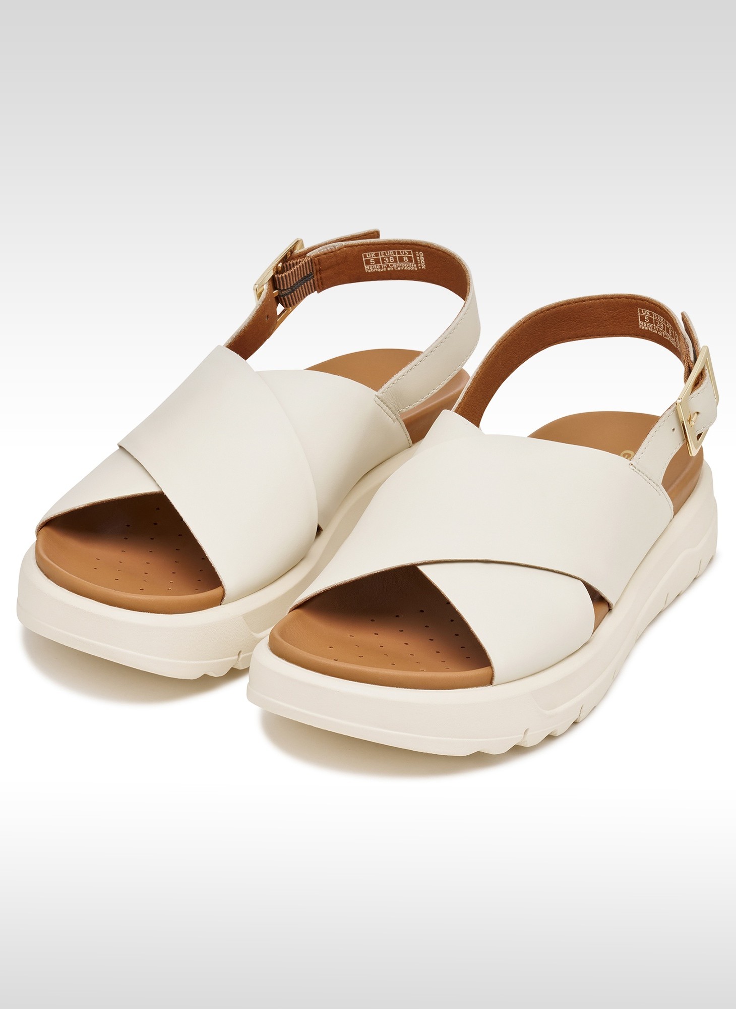 Sandales XAND 2.1S WOMAN femme beige Geox Sandales XAND 2.1S WOMAN femme beige Ecru
