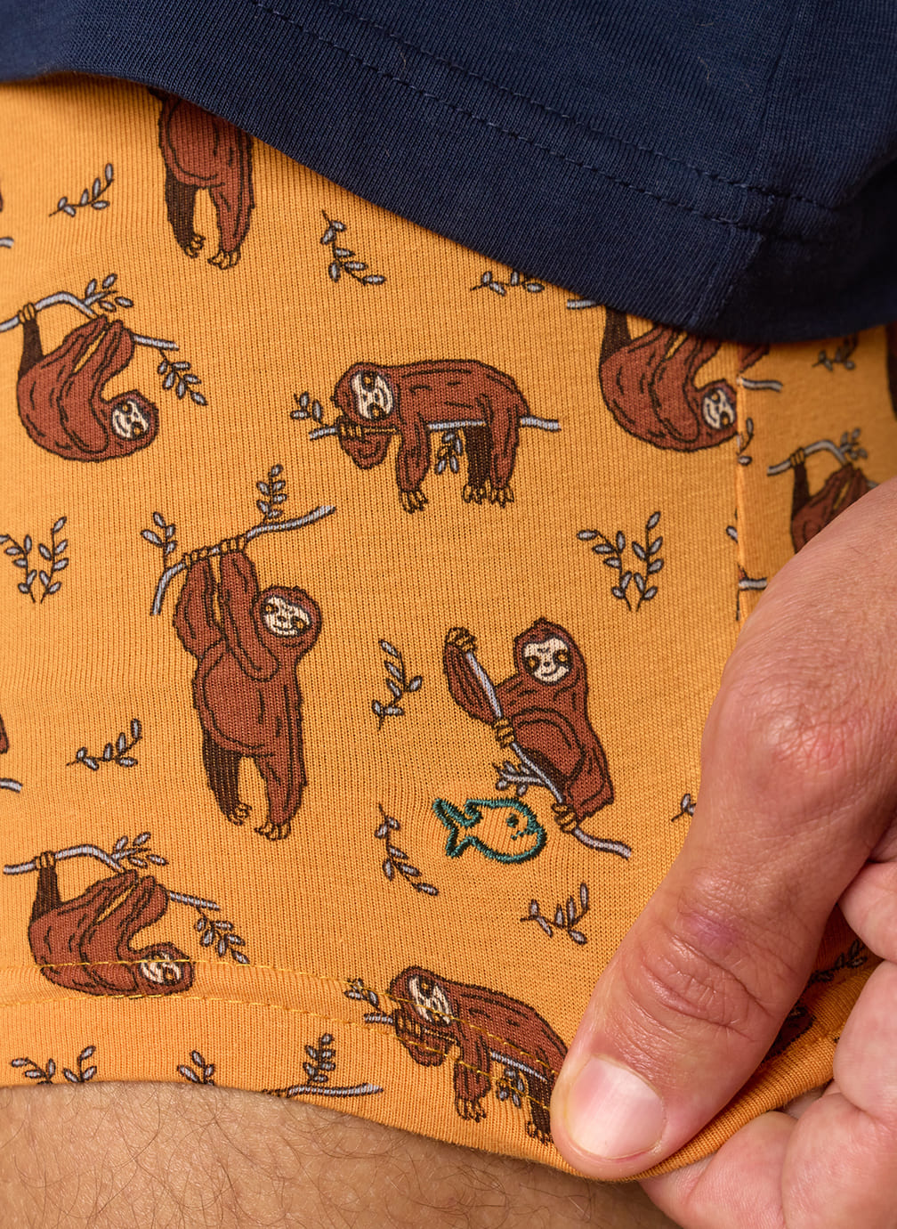 Slips Sloth homme jaune BILLYBELT Slips Sloth homme jaune Jaune