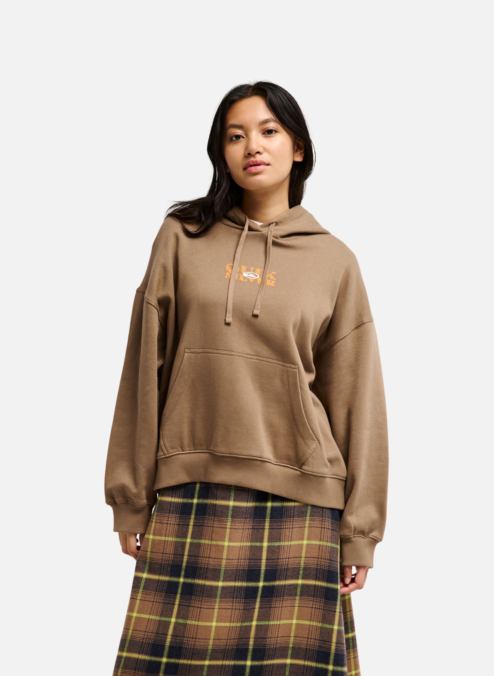 Sweats à capuche Standard femme marron Quiksilver Sweats à capuche Standard femme marron Marron