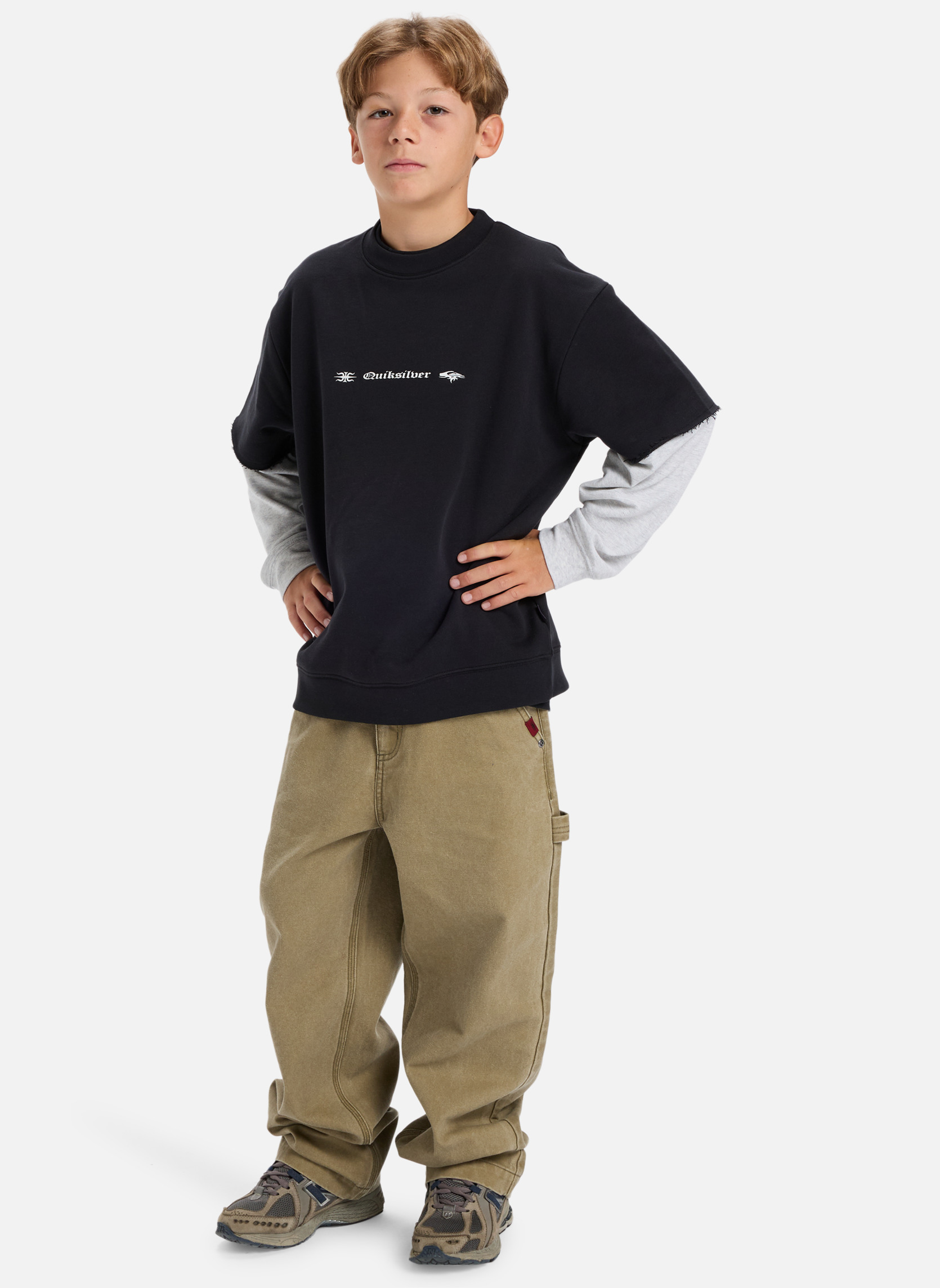 Sweats à capuche Openbar garçon noir Quiksilver Sweats à capuche Openbar garçon noir Noir