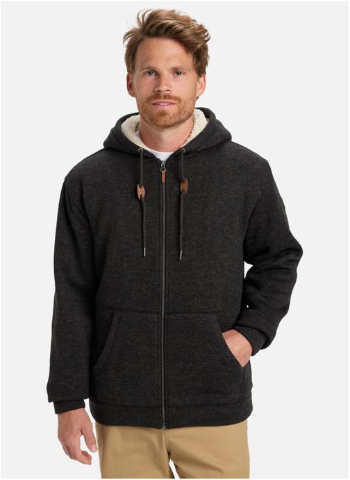 Quiksilver Sweats à capuche Sweat à capuche Sherpa zippé KELLER SHERPA homme noir