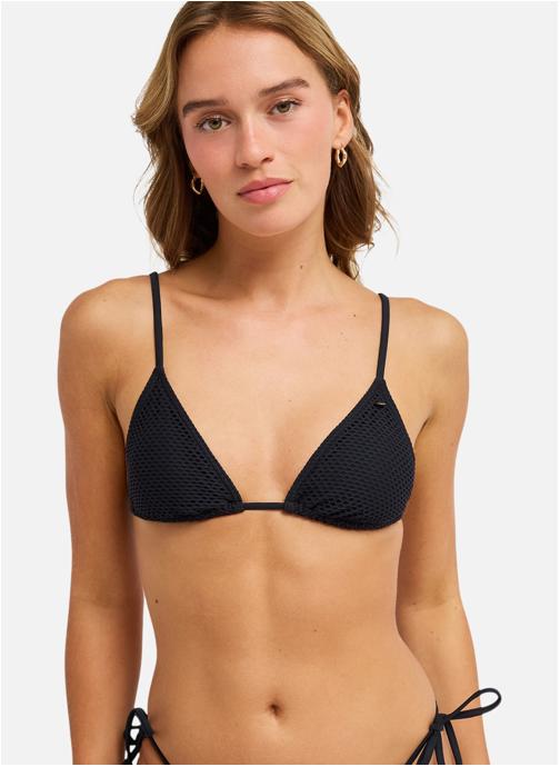 Roxy Hauts de maillot triangle Roxy Island Tiki Tri femme noir