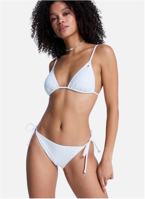 Roxy Hauts de maillot triangle Roxy Island Tiki Tri femme blanc