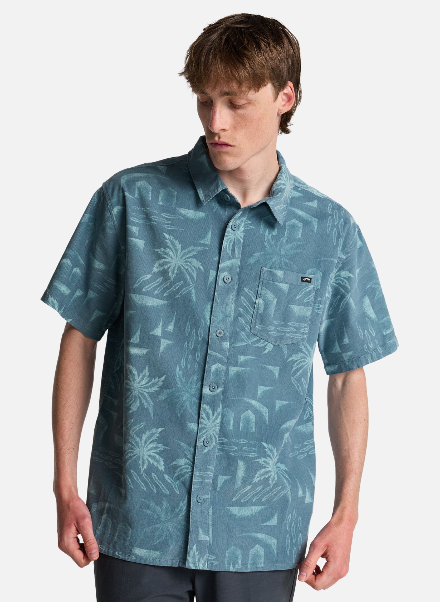 Chemises Solana Cord homme bleu Billabong Chemises Solana Cord homme bleu Bleu
