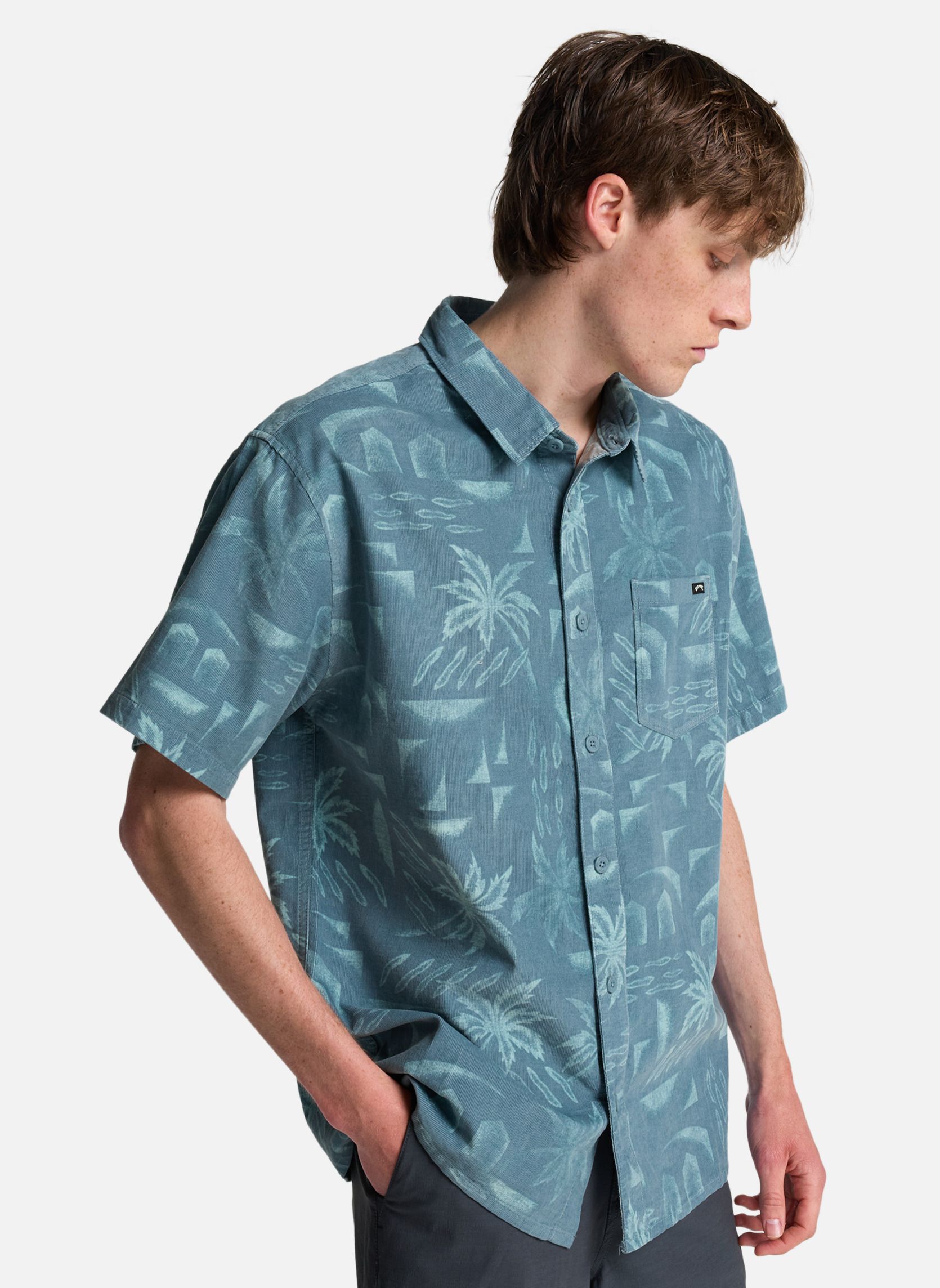Chemises Solana Cord homme bleu Billabong Chemises Solana Cord homme bleu Bleu