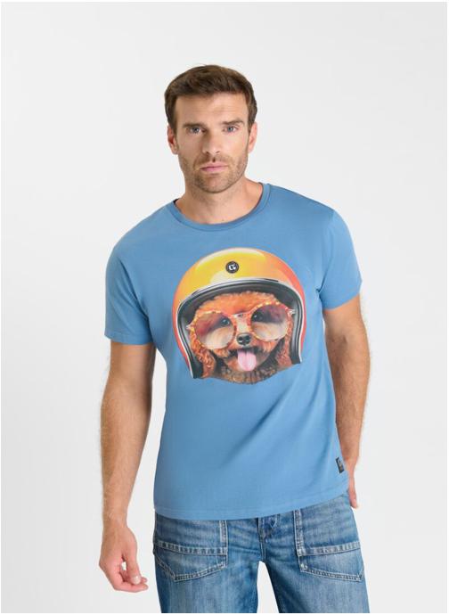 Le temps des cerises Tee-shirts Tee-Shirt WEMBLEY Blue homme bleu