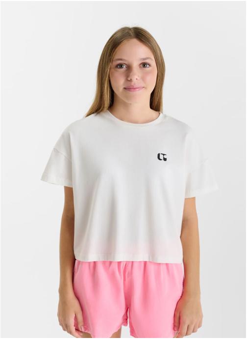 Le temps des cerises Tee-shirts Tee-Shirt EMILAGI White fille blanc
