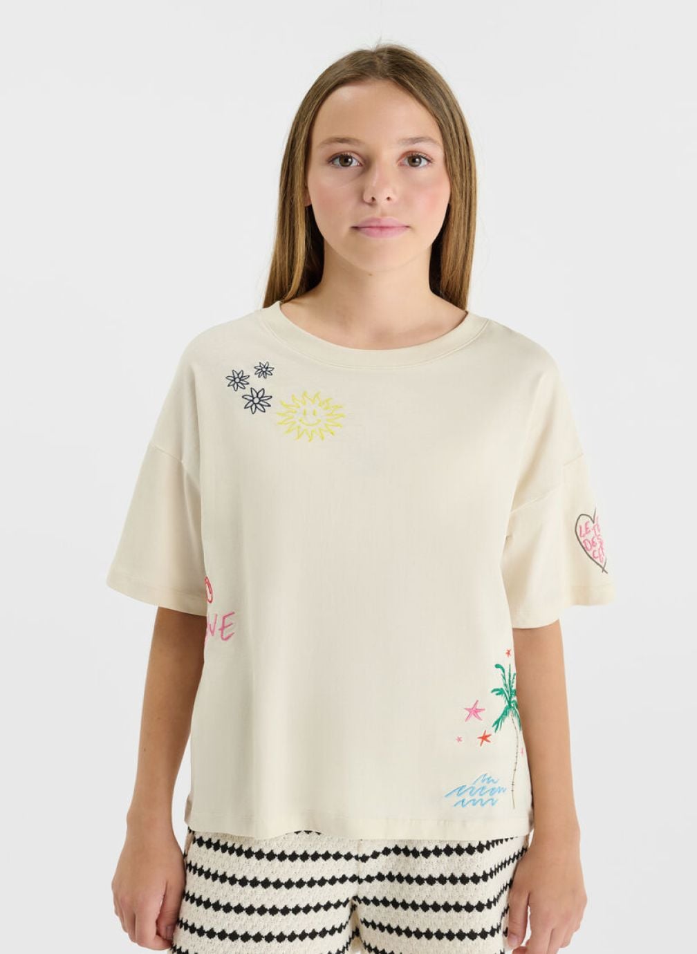 Tee-shirts Tee-Shirt SAMOGI White fille blanc Le temps des cerises Tee-shirts Tee-Shirt SAMOGI White fille blanc Blanc