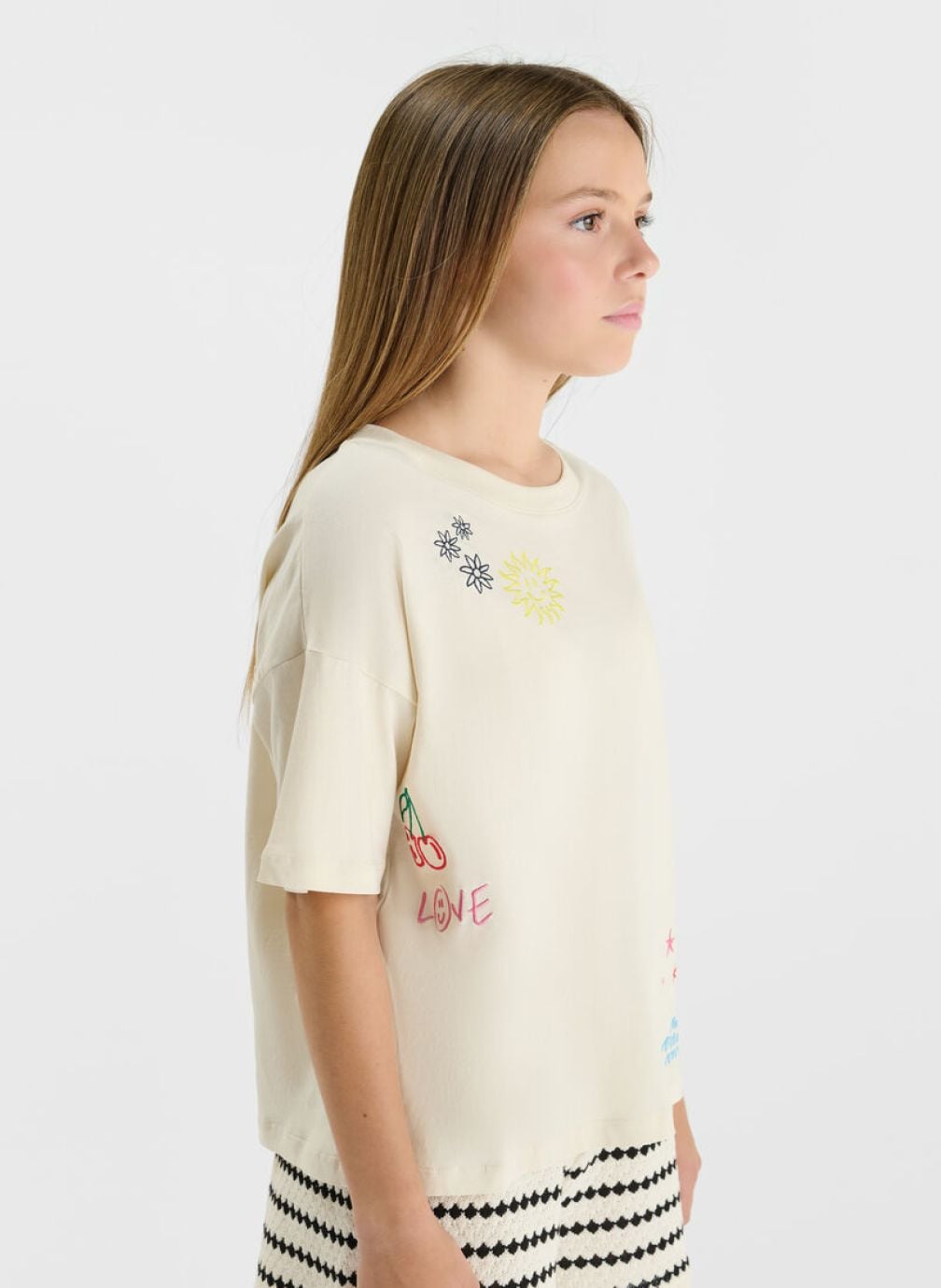 Tee-shirts Tee-Shirt SAMOGI White fille blanc Le temps des cerises Tee-shirts Tee-Shirt SAMOGI White fille blanc Blanc