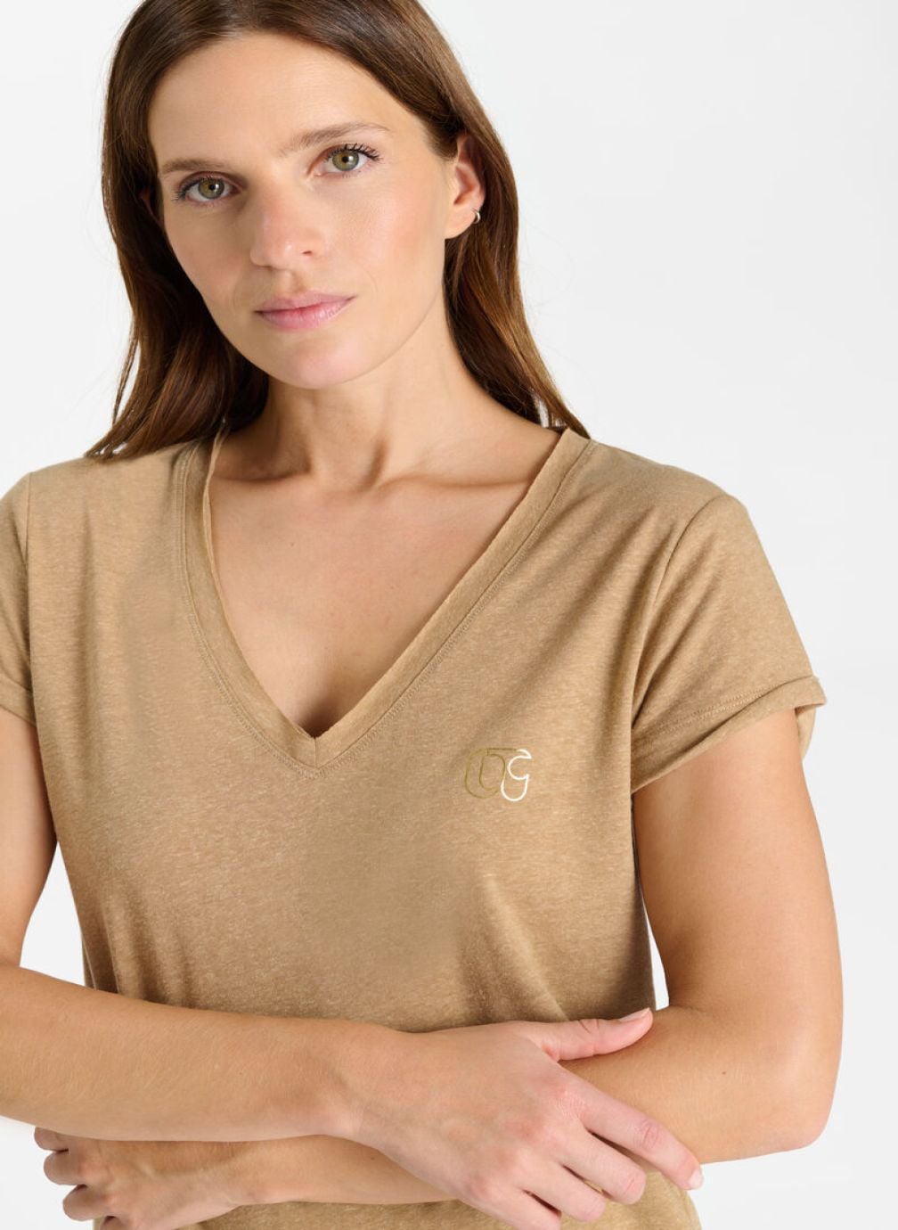 Tee-shirts Tee-Shirt ONA Brown femme marron Le temps des cerises Tee-shirts Tee-Shirt ONA Brown femme marron Marron