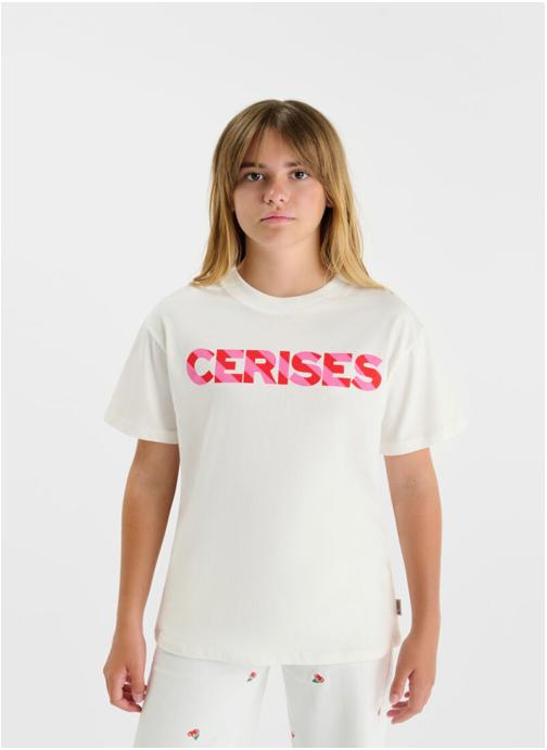 Le temps des cerises Tee-shirts Tee-Shirt GAIAGI White fille blanc