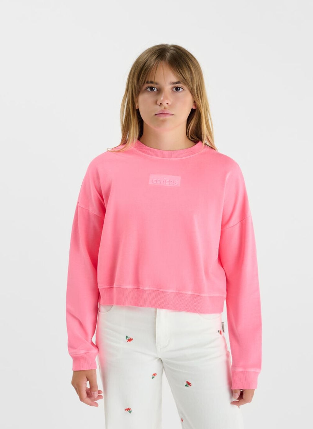 Sweats à capuche Sweat-Shirt NILAGI Pink fille rose Le temps des cerises Sweats à capuche Sweat-Shirt NILAGI Pink fille rose Rose
