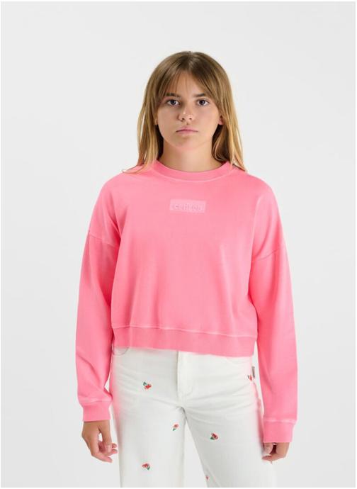 Le temps des cerises Sweats à capuche Sweat-Shirt NILAGI Pink fille rose