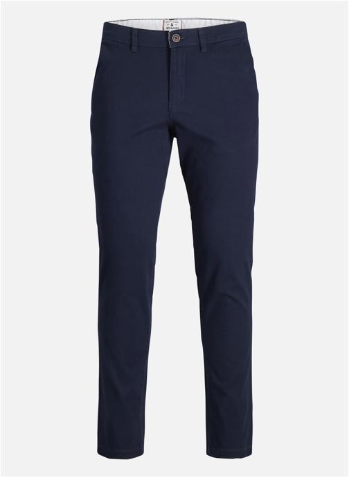 Jack & Jones Plus Pantalons droits Chino coton slim MARCO DAVE homme bleu