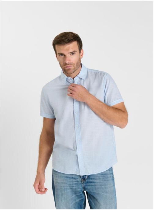 Le temps des cerises Chemises Chemise DROJE Blue homme bleu