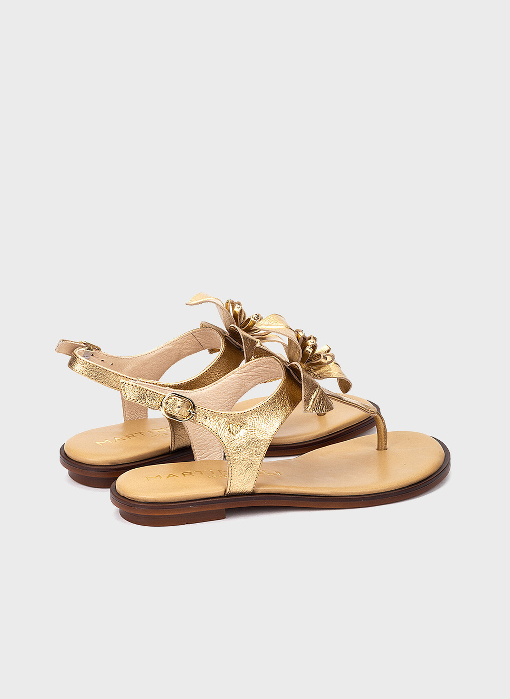 Sandales MAZZINI femme or et bronze Martinelli Sandales MAZZINI femme or et bronze Or