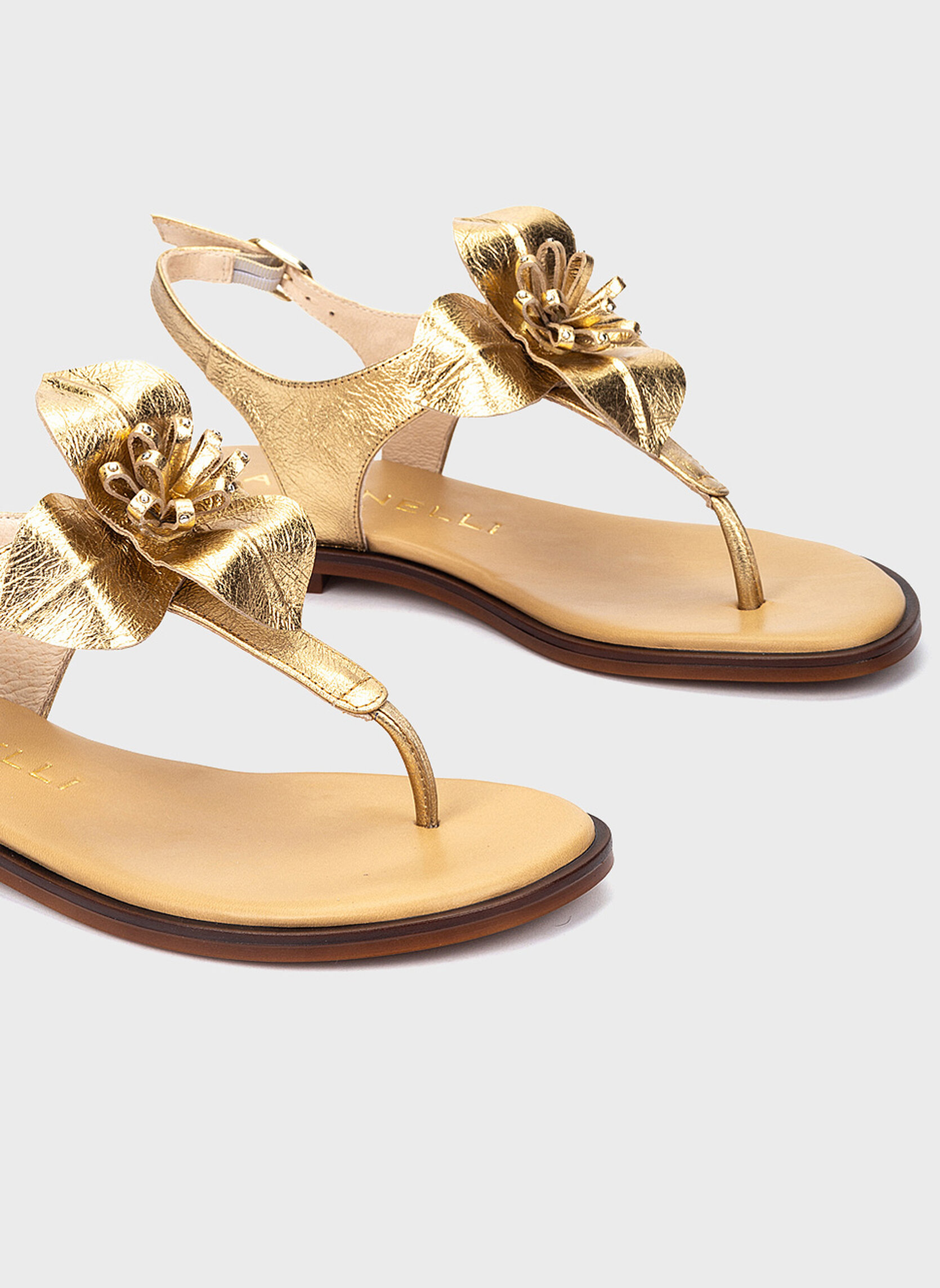 Sandales MAZZINI femme or et bronze Martinelli Sandales MAZZINI femme or et bronze Or