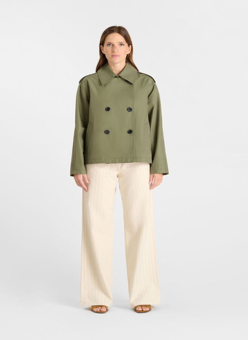 Vestes Veste LLUVIA Khaki femme vert Le temps des cerises Vestes Veste LLUVIA Khaki femme vert Kaki