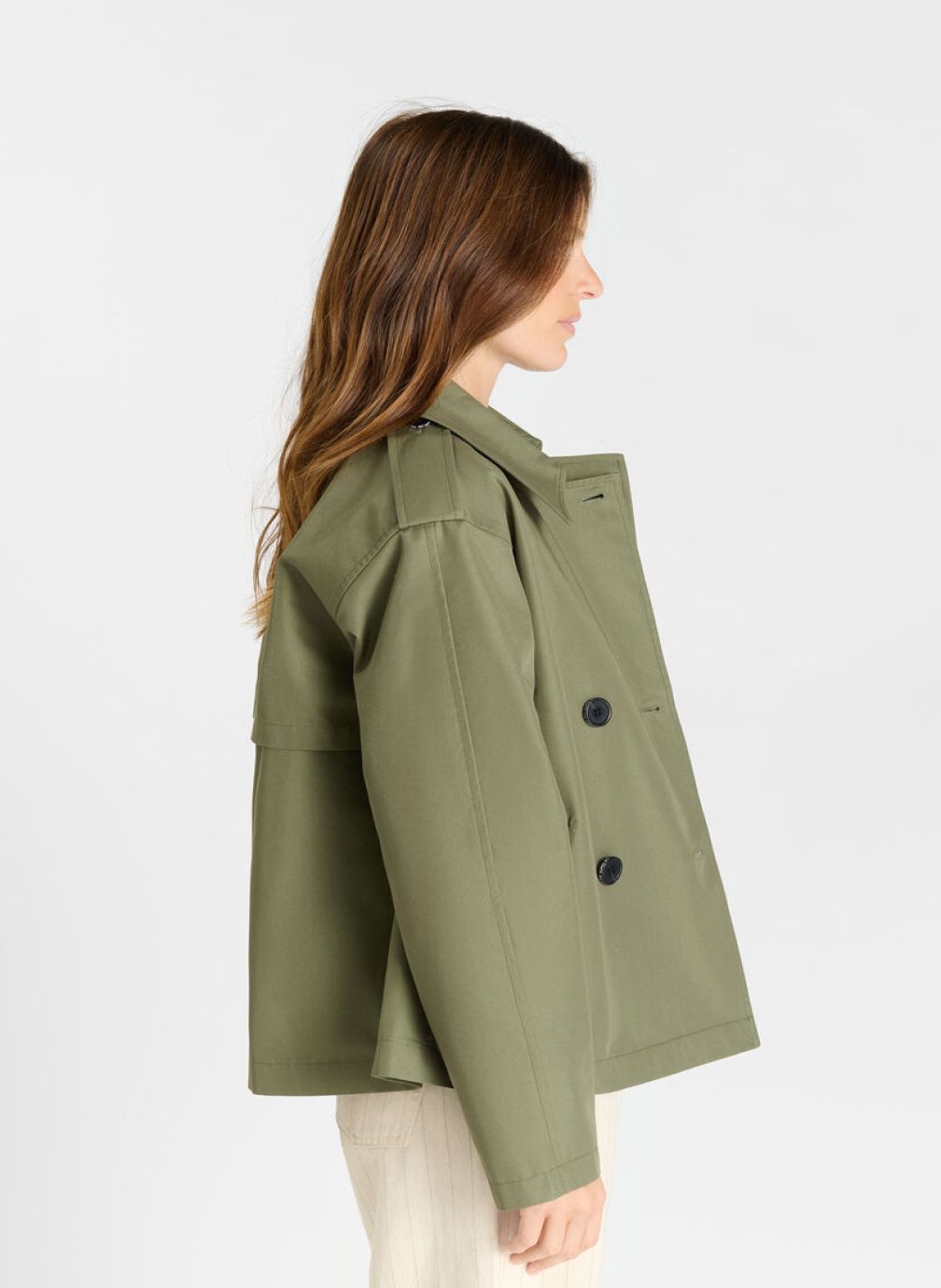 Vestes Veste LLUVIA Khaki femme vert Le temps des cerises Vestes Veste LLUVIA Khaki femme vert Kaki