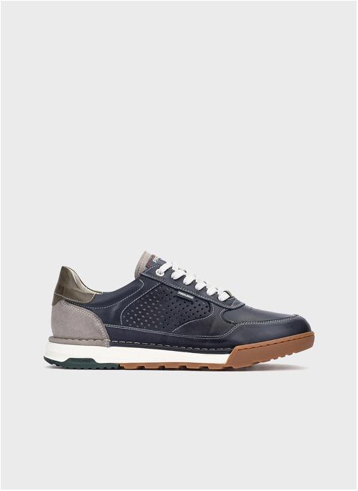 Pikolinos Baskets basses TEIDE homme bleu