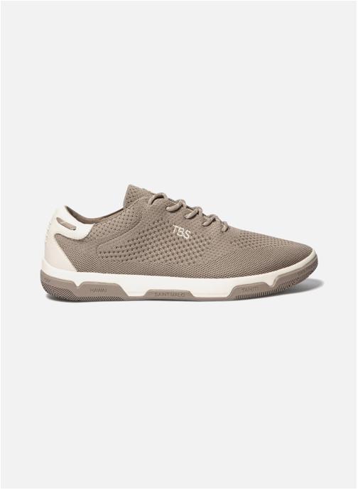 TBS Baskets basses Tennis toile GUEKNIT CHINE BLEU homme beige