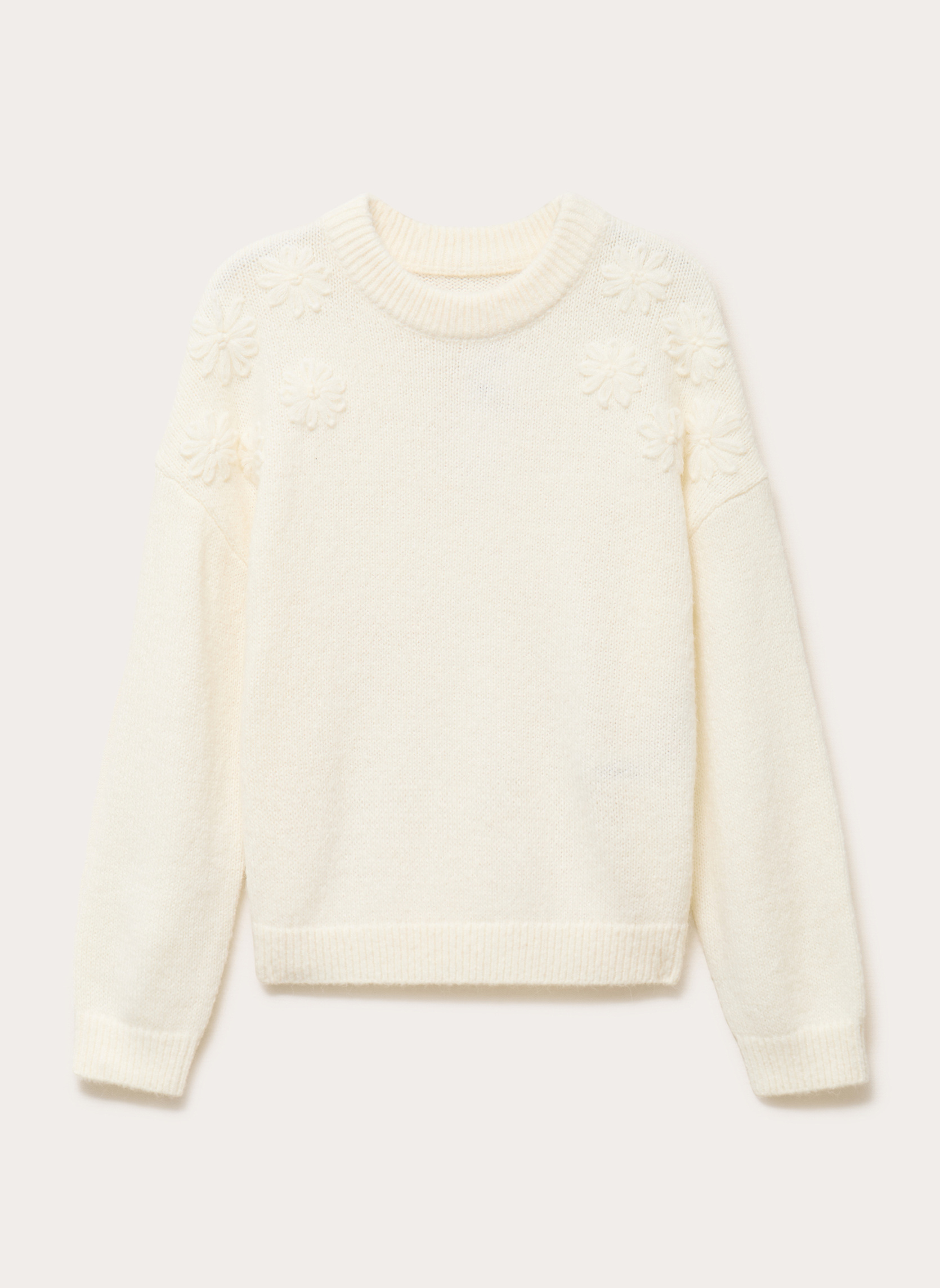 Pulls FLEURBROTRIP femme blanc Cache Cache Pulls FLEURBROTRIP femme blanc Blanc