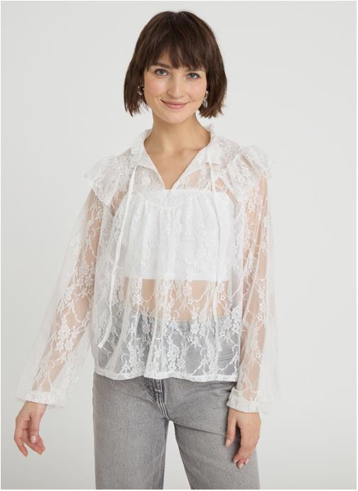 Cache Cache Blouses LBLOUDENTELL femme blanc