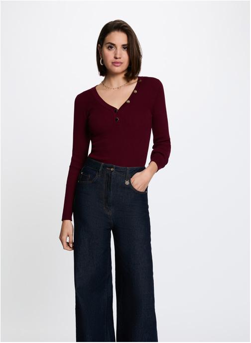 Morgan Pulls 261-MBANBIN femme bordeaux