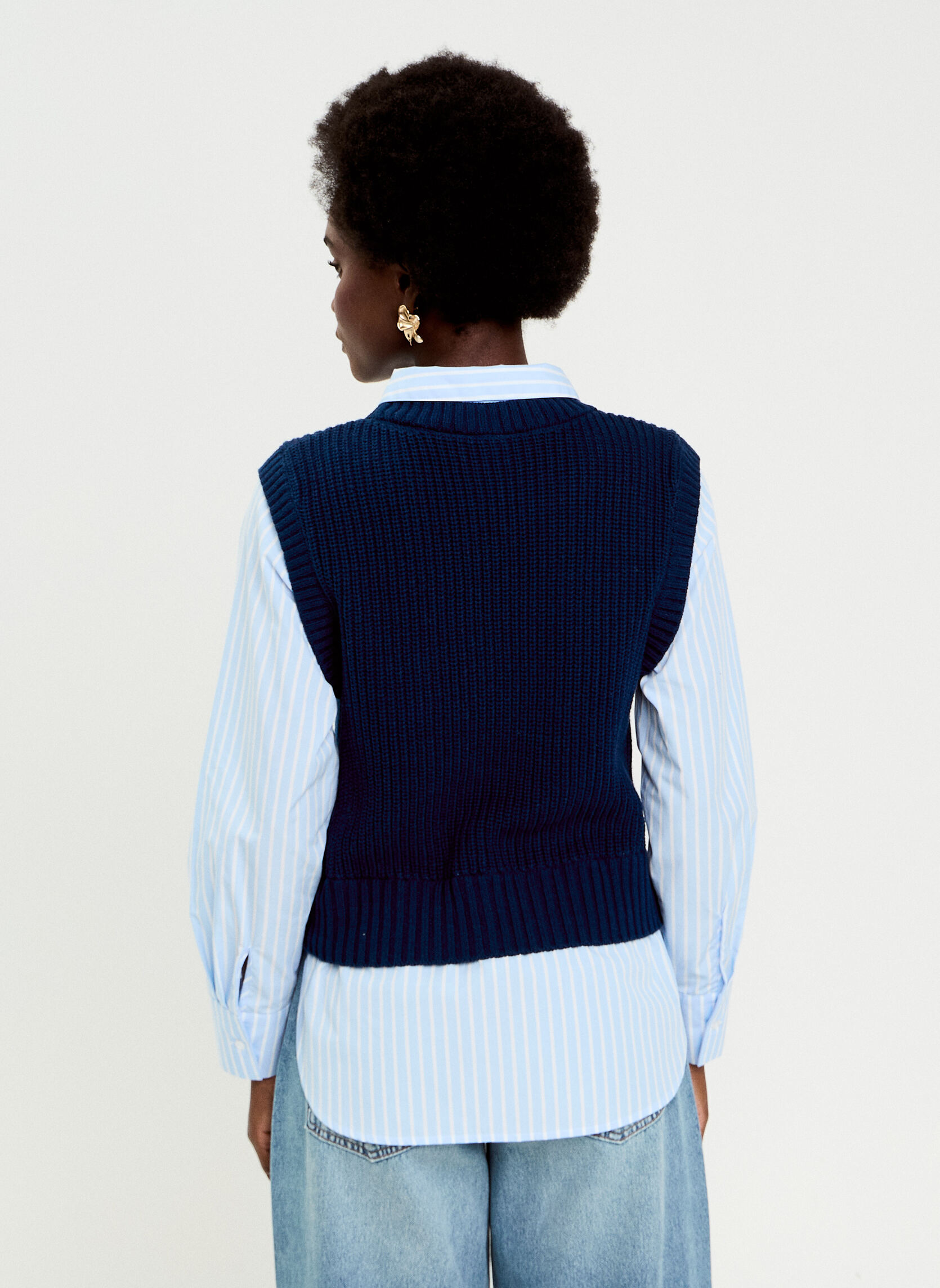 Pulls SHIRTPULDEB femme bleu Cache Cache Pulls SHIRTPULDEB femme bleu Bleu marine