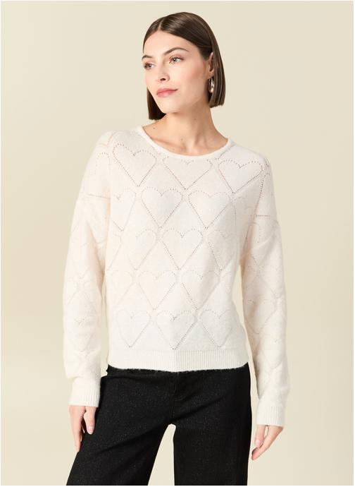Bonobo Pulls PULCOEURBRIF femme blanc