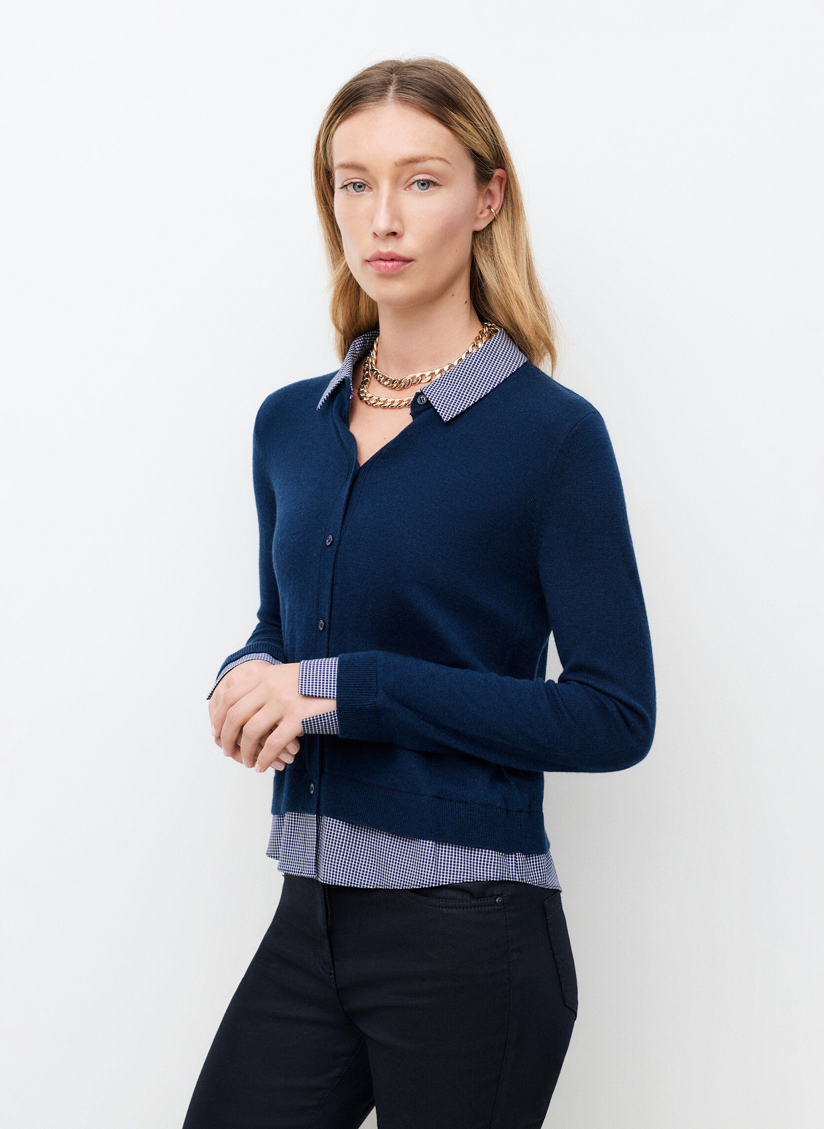 Pulls 261K-MLENNY femme bleu Caroll Pulls 261K-MLENNY femme bleu Bleu marine