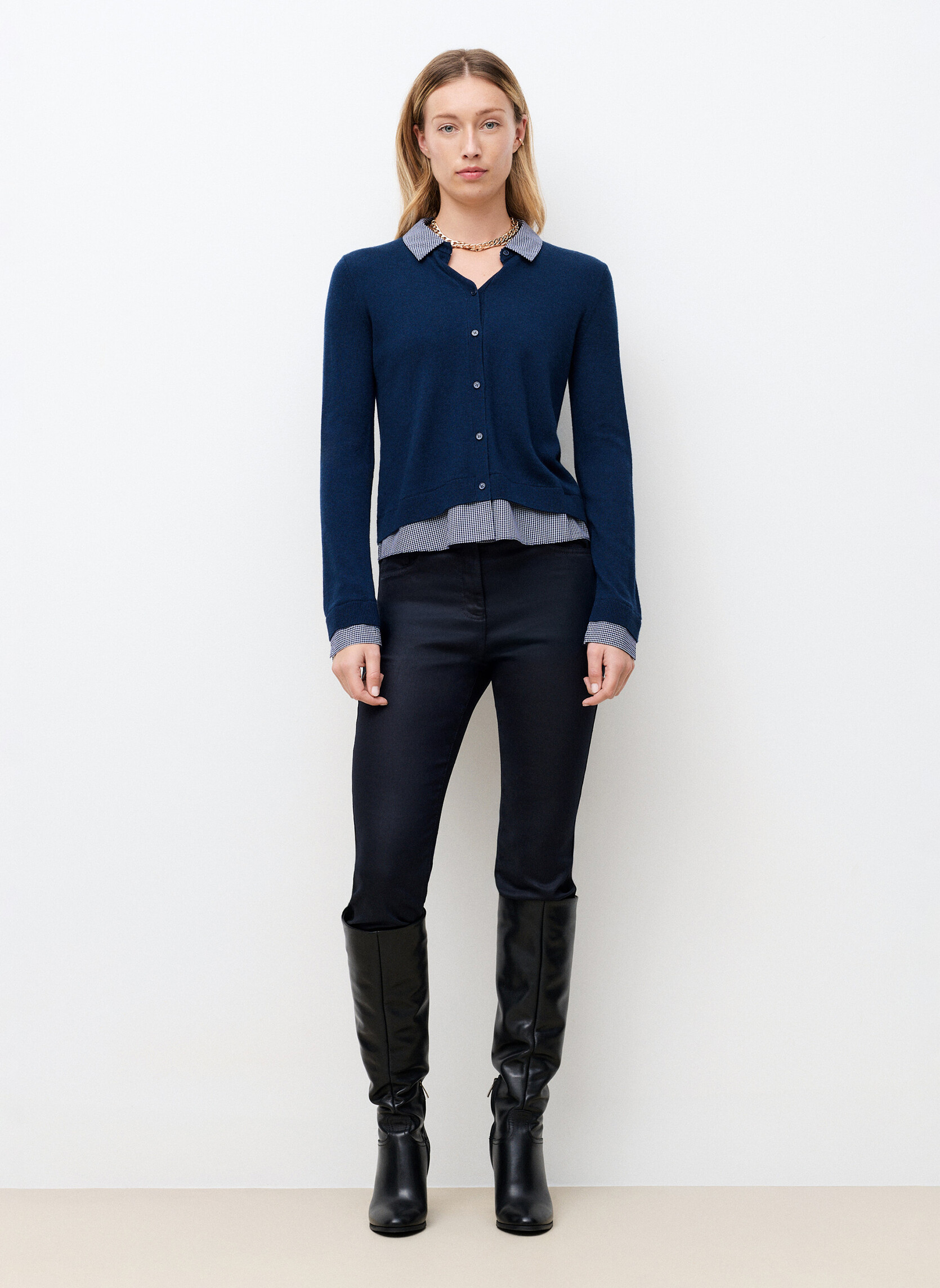 Pulls 261K-MLENNY femme bleu Caroll Pulls 261K-MLENNY femme bleu Bleu marine