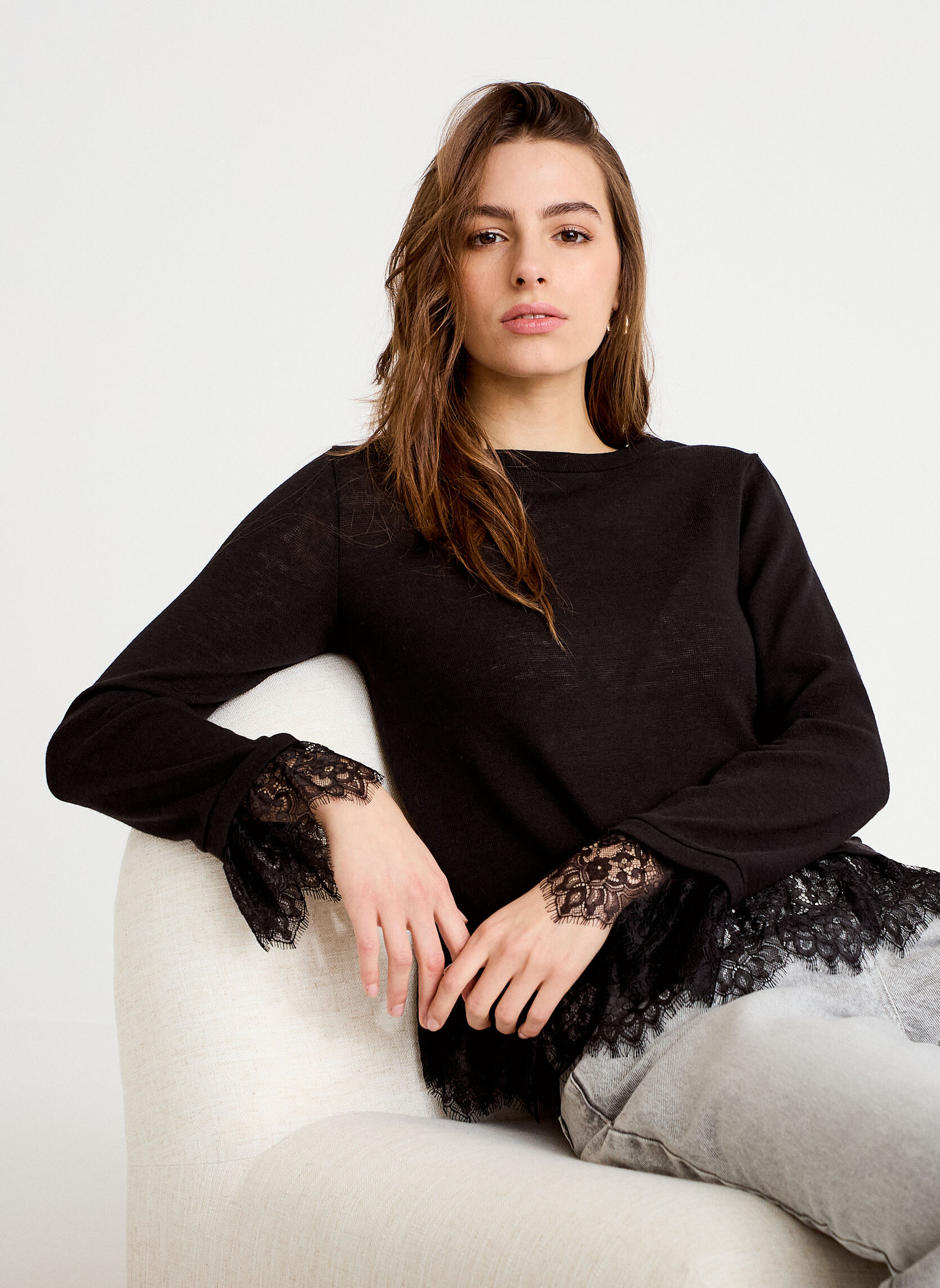 Tee-shirts LDOUBIDENT femme noir Cache Cache Tee-shirts LDOUBIDENT femme noir Noir
