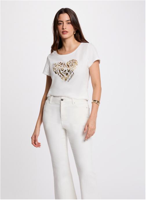 Morgan Tee-shirts 261-DINOU femme blanc