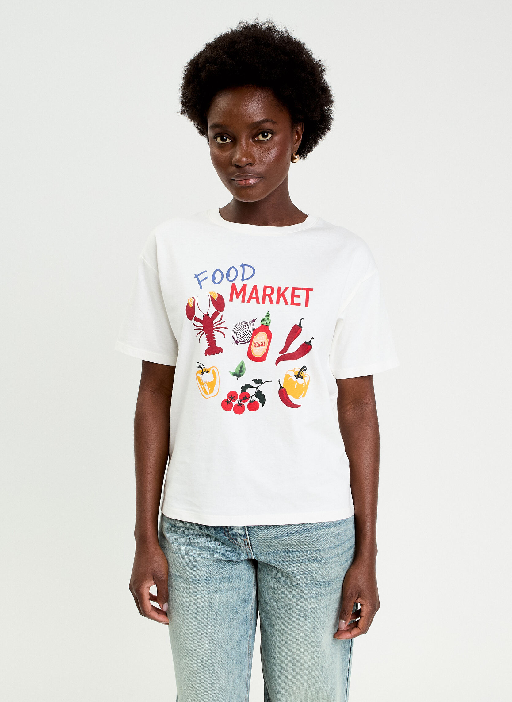 Tee-shirts KTEEMARKET femme blanc Cache Cache Tee-shirts KTEEMARKET femme blanc Blanc