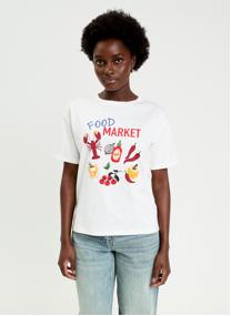 Tee-shirts KTEEMARKET femme blanc Cache Cache Tee-shirts KTEEMARKET femme blanc Blanc