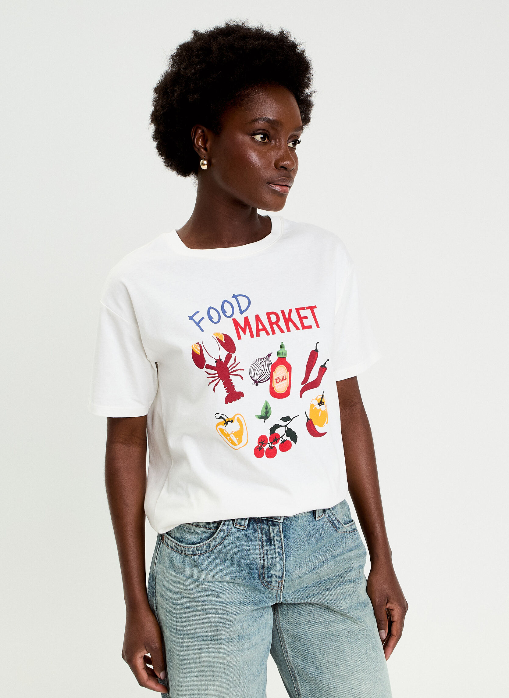 Tee-shirts KTEEMARKET femme blanc Cache Cache Tee-shirts KTEEMARKET femme blanc Blanc