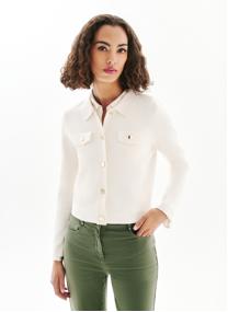 Gilets 252K-MFLO femme blanc Caroll Gilets 252K-MFLO femme blanc Blanc