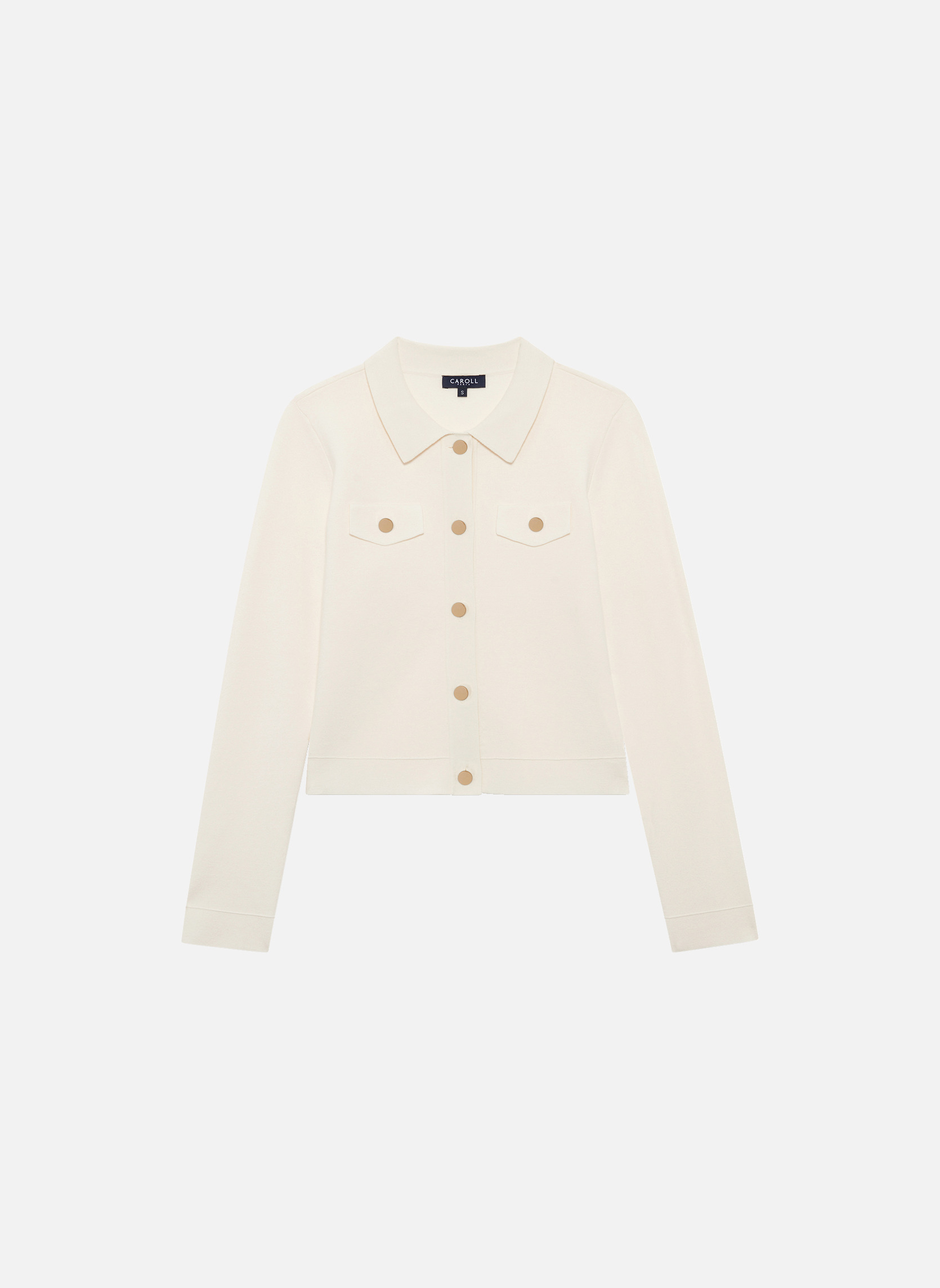 Gilets 252K-MFLO femme blanc Caroll Gilets 252K-MFLO femme blanc Blanc