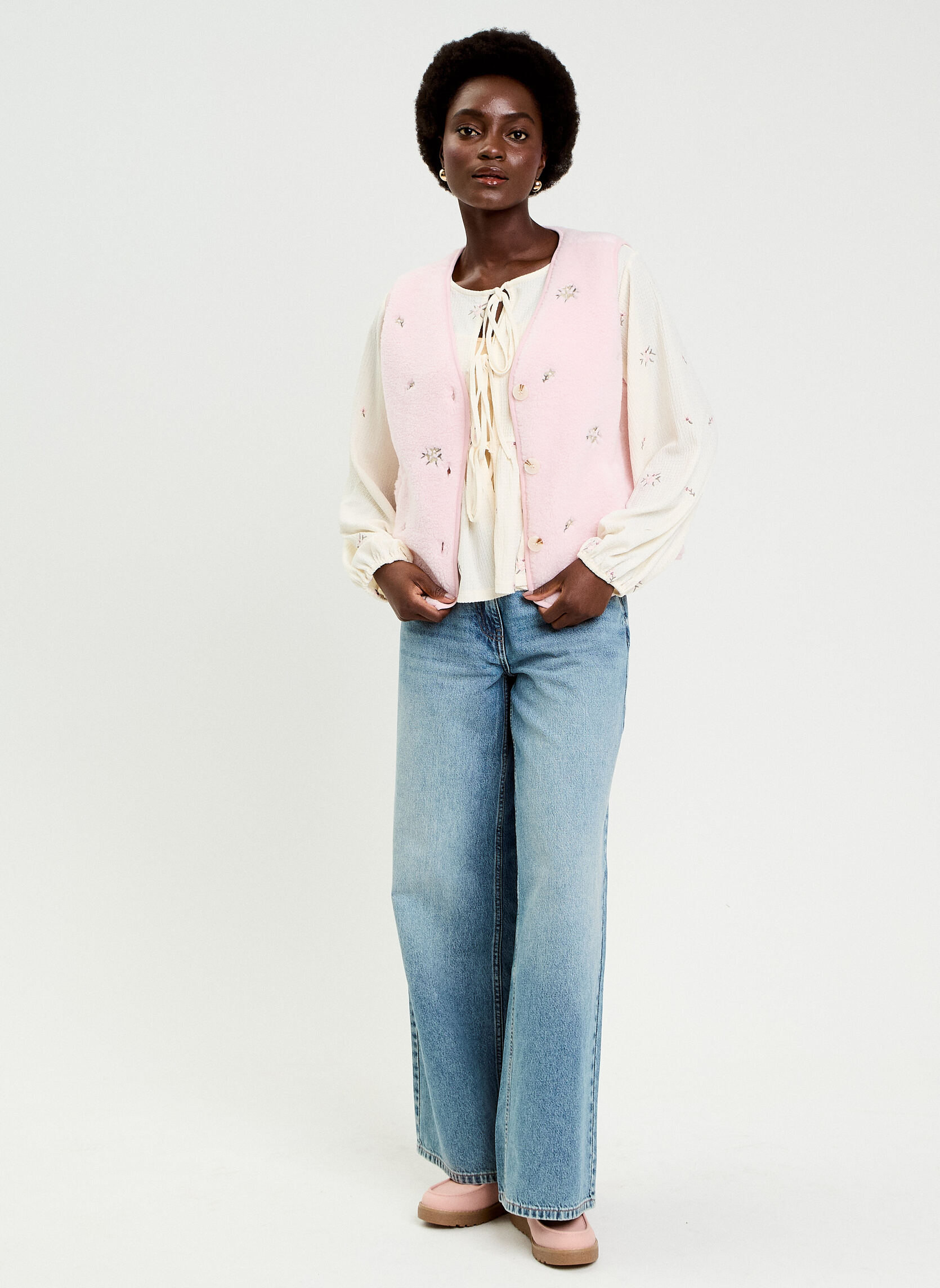 Gilets DSHERPABROD femme rose Cache Cache Gilets DSHERPABROD femme rose Rose pastel