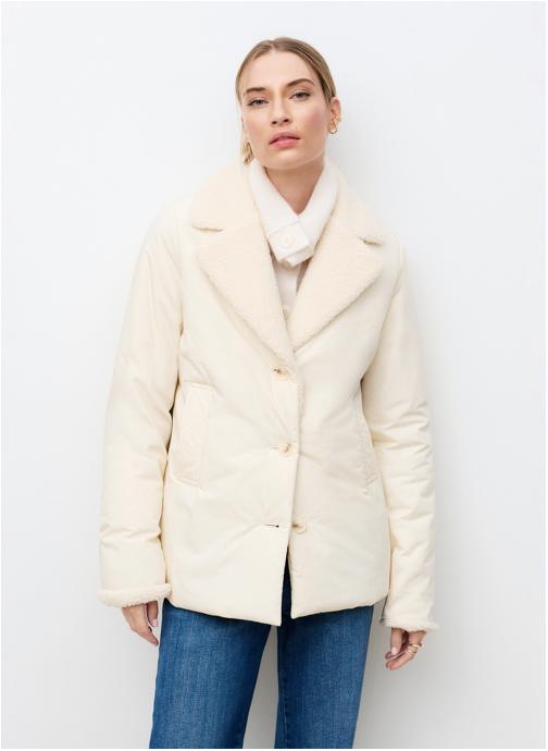 Caroll Doudounes 261G-GALET femme blanc