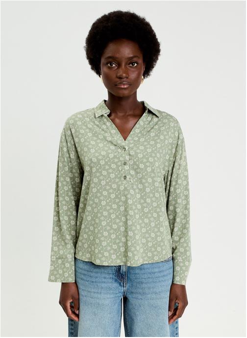 Cache Cache Chemises CHEDOPRINT femme vert