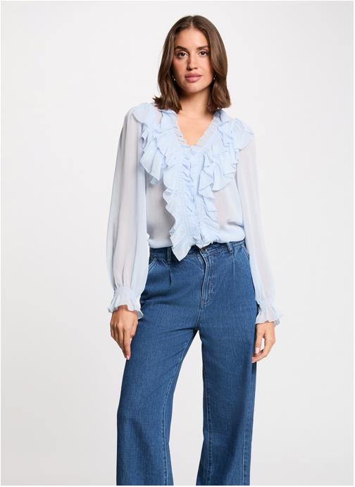 Morgan Chemises 252-CATHY femme bleu