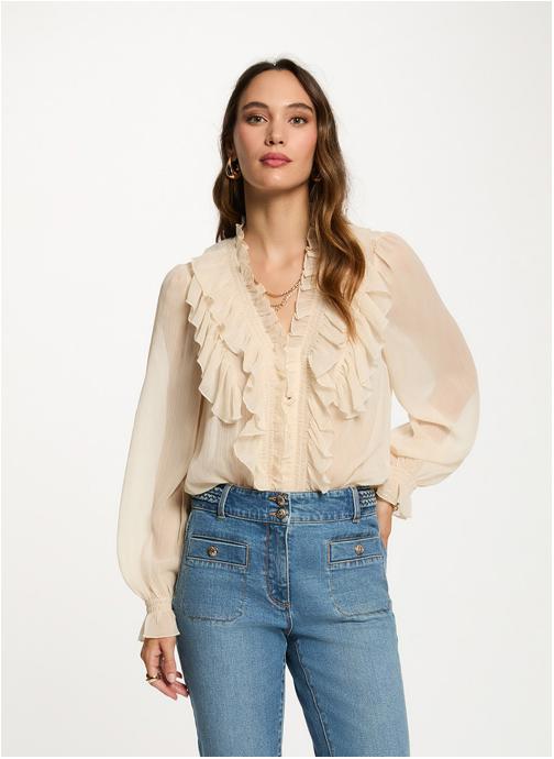 Morgan Chemises 252-CATHY femme beige