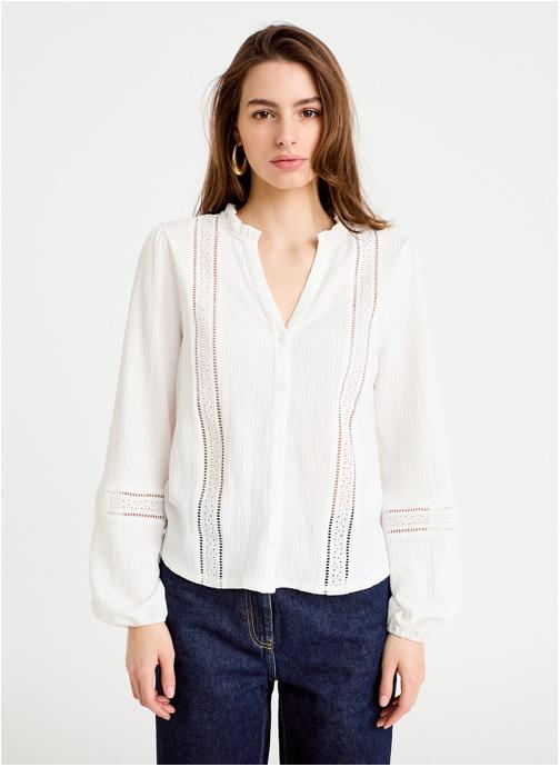 Cache Cache Blouses LBLOUROMAN femme blanc